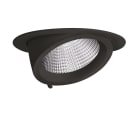PERFORMANCE IN LIGHTING - Faretti da incasso LED 27W 3000K Ottica circolare diffondente DALI RF EB434 24 C/IW 830 BK9005 RE