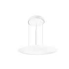 PERFORMANCE IN LIGHTING - Apparecchio a sospensione LED 3000K 50W DALI microprisma FL R 555 PL 45 S/B 830 WH9016 MP.