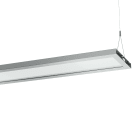 PERFORMANCE IN LIGHTING - Apparecchio a sospensione LED continuo 4000K 69W DALI microprisma SL629LED CP L 62 S/C 840 GR9006 MP.