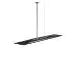 PERFORMANCE IN LIGHTING - Apparecchio a sospensione LED 4000K 95W statica microprisma MERCURY M2 86 S/A 840 BK9005G MPGB.