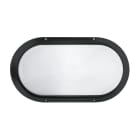PERFORMANCE IN LIGHTING - Apparecchio a parete 1x75W ottica simmetrica extra diffondente SUPERDELTA 33 nero.
