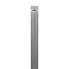 PERFORMANCE IN LIGHTING - led bollard 13w 4000k dimmerabile 1-10v ottica circolare extra diffondente kha slim 220/inox 4k/04-dim1-10v