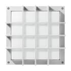 PERFORMANCE IN LIGHTING - Led apparecchio a parete e soffitto 39W 3000K DALI ottica simmetrica extra diffodente BLIZ SQUARE 40/G WH87.