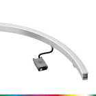 PERFORMANCE IN LIGHTING - LED lineare incassato 15W statico Ottica simmetrica diffondente GROOVE 21 R500 15 S/EW GR11 RGBW.