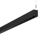 PERFORMANCE IN LIGHTING - Apparecchio a sospensione LED 3000K 41W DALI griglia nera SL764+ PL M 36 S/C 930 BK9005 LV.