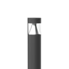 PERFORMANCE IN LIGHTING - LED bollard 23W 4000K statica Ottica circolare extra diffondente KHA CITY 12 23 C/EW 840 AN96 DALI
