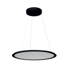 PERFORMANCE IN LIGHTING - Apparecchio a sospensione LED 3000K 49W DALI microprisma SL713 RM PL 45 S/C 830 BK9005 MP.