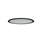 PERFORMANCE IN LIGHTING - led apparecchio a plafone 3000k 26w dali microprisma di sl713 rm sm 23 s/b 830 bk9005 dali mp