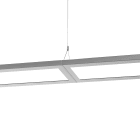 PERFORMANCE IN LIGHTING - Led apparecchio a sospensione continuo 4000K 54W statica microprisma d+i SL629LED CP M 49 S/C 840 GR9006 MP.