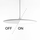 PERFORMANCE IN LIGHTING - Led apparecchio a sospensione 3000K 55W DALI glass opal Liquid PL M2 50 C/EW 830 WH9016 DALI GW.