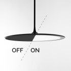 PERFORMANCE IN LIGHTING - Apparecchio a sospensione LED 3000K 55W DALI glass opal LIQUID PL M2 50 C/EW 830 BK9005G DALI GB.
