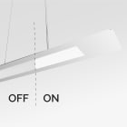 PERFORMANCE IN LIGHTING - Apparecchio a sospensione LED 34W 3000K microprisma statica Mercury M2 31 S/A 830 WH9003G MPGWF.