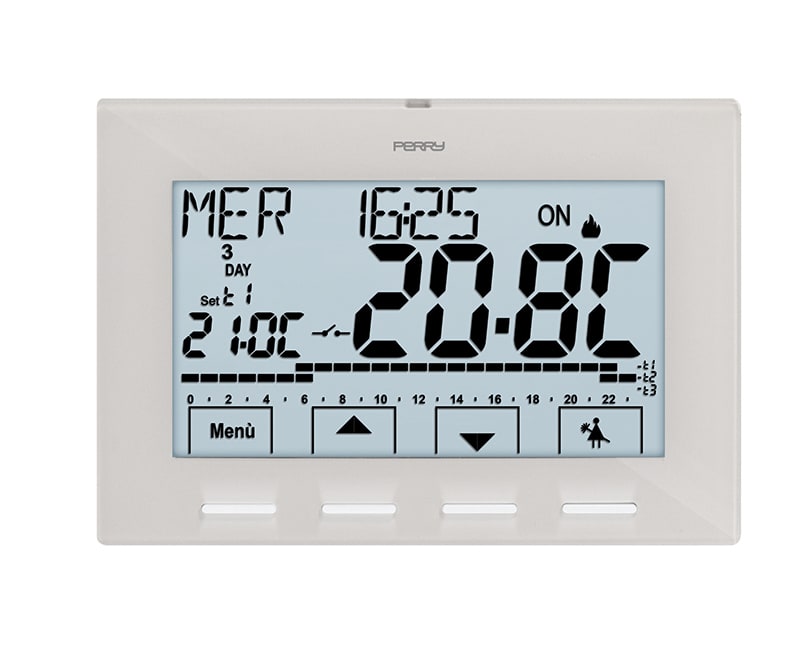 PERRY ELECTRIC - CRONOT. MENU 4 TASTI 230V BIANCO