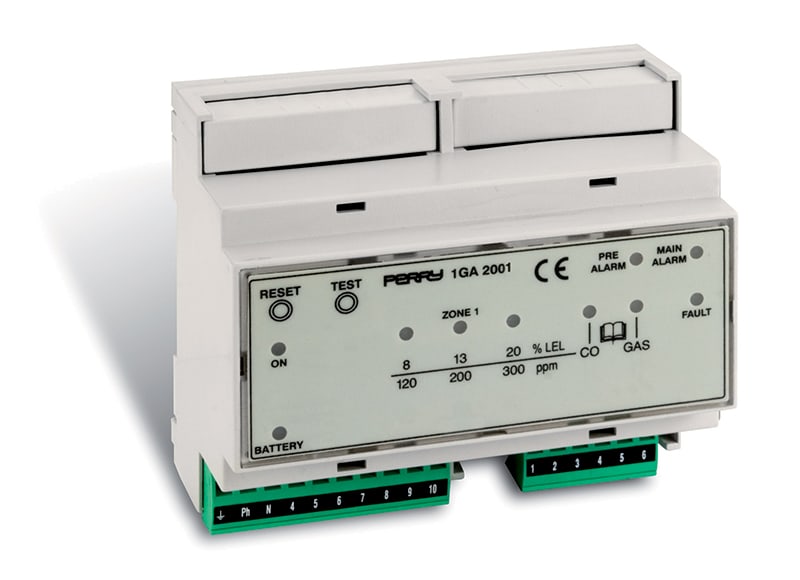 PERRY ELECTRIC - CENTRALE 1 ZONA PER GAS MODULO DIN