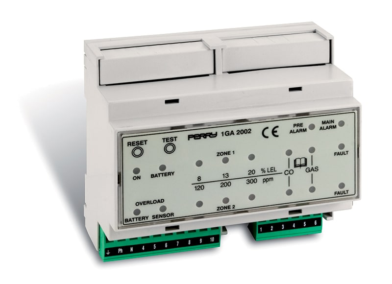 PERRY ELECTRIC - CENTRALE 2 ZONE PER GAS MODULO DIN
