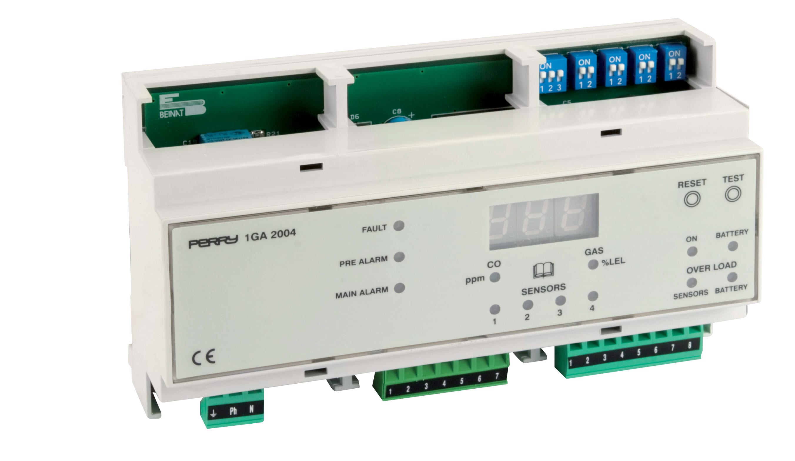 PERRY ELECTRIC - CENTRALE 4 ZONE PER GAS MODULO DIN