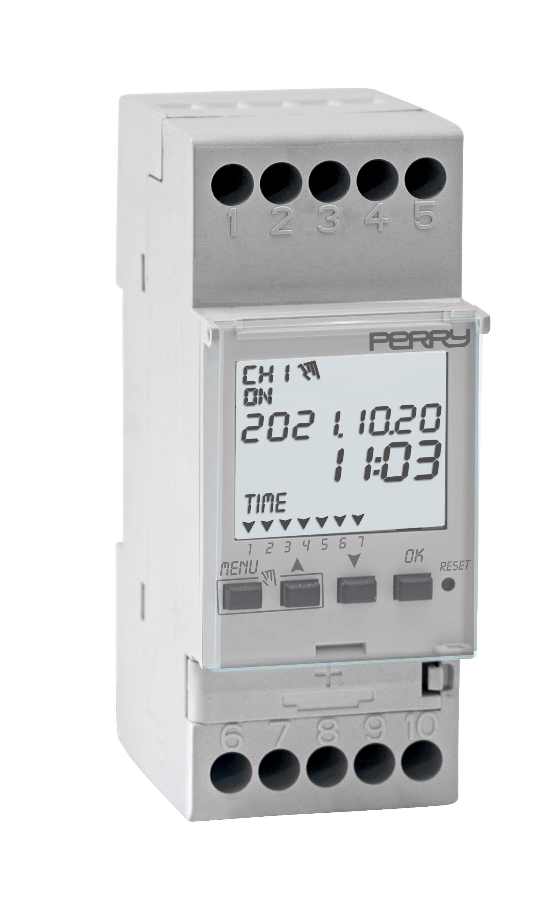 PERRY ELECTRIC - INT.OR.SETT. 2 DIN 2 RELE' ORA LEG