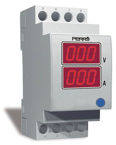 PERRY ELECTRIC - MULTIMETRO MONOFASE 30A 2 DIN