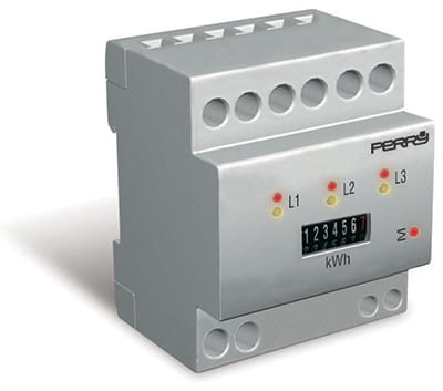 PERRY ELECTRIC - *CONTATORE ENERGIA TRIFASE 30A 4DIN