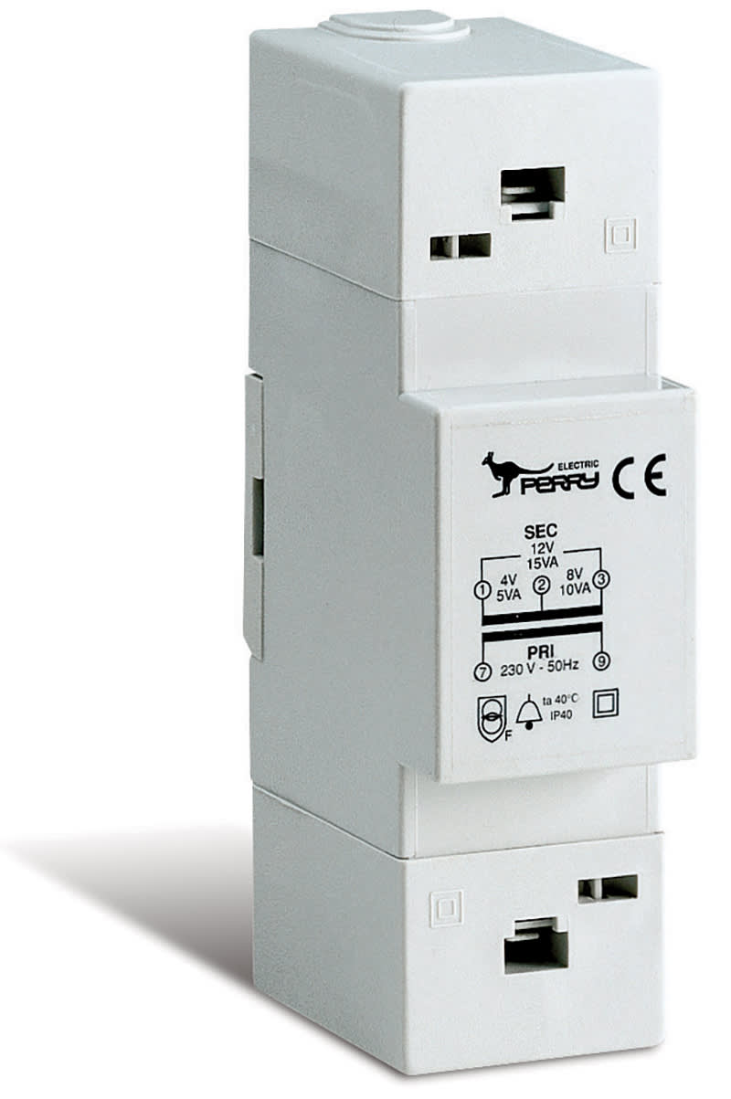 PERRY ELECTRIC - TRASF.MODUL.10VA S.INT.230/4-8-12V