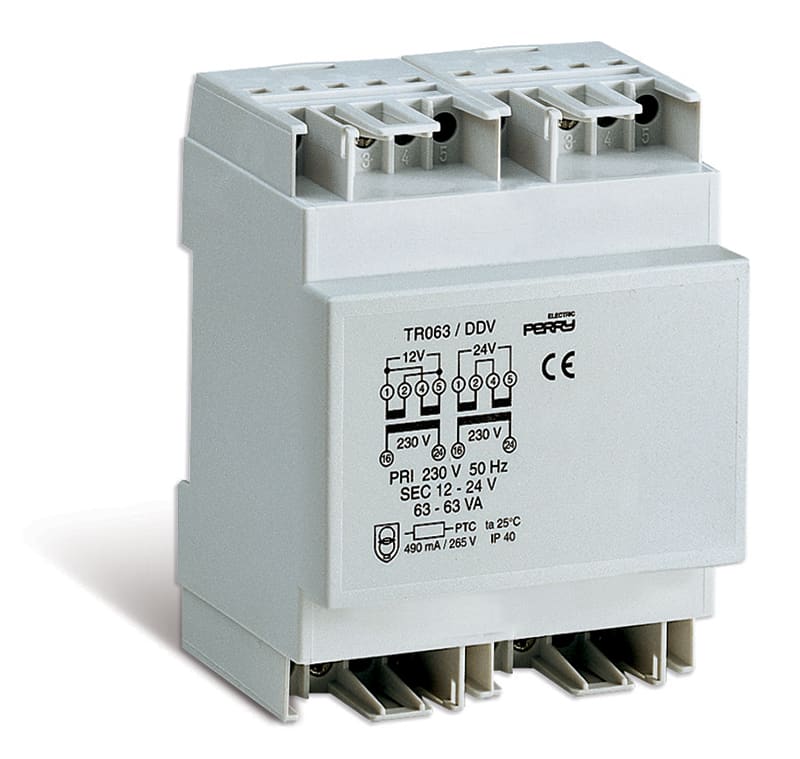 PERRY ELECTRIC - TRASF.MODUL. 63VA 230/12-24V