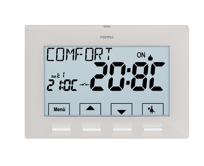 PERRY ELECTRIC - TERM.EL.PARETE 4 TASTI 230V BIANCO