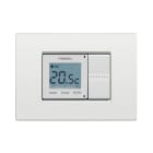 PERRY ELECTRIC - Cronotermostato digitale giornaliero da incasso 2 moduli civili serie DADO
