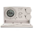 PERRY ELECTRIC - Cronotermostato analogico digitale settimanale 3V serie EASY colore bianco