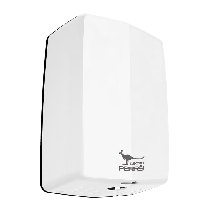PERRY ELECTRIC - Asciugamani con sensore di rilevamento a raggi infrarossi serie EOLO PRO, bianco