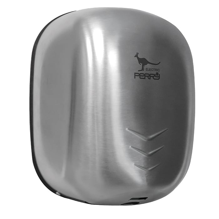 PERRY ELECTRIC - Asciugamani con sensore di rilevamento a raggi infrarossi serie MISTRAL, acciaio satinato