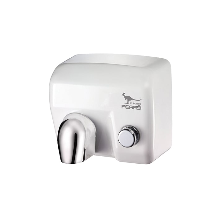 PERRY ELECTRIC - Asciugamani antivandalo "FORTE" in acciaio conbocchettone girevole. Funzionante a pulsante. 1DCAMP09