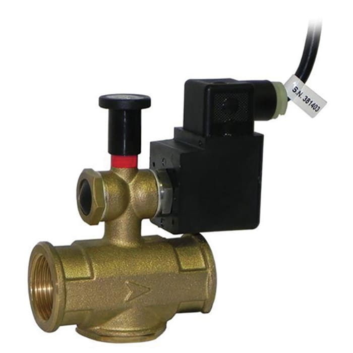 PERRY ELECTRIC - Elettrovalvola N.A. ½ DN15 filettata 230V 50-60 Hz corpo ottone