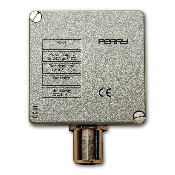 PERRY ELECTRIC - Sensore catalitico CH4 IP66 contenitore in alluminio pressofuso