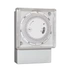 PERRY ELECTRIC - Interruttore orario settimanale a cavalieri con riserva di carica 72x72