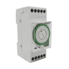 PERRY ELECTRIC - Interruttore orario settimanale a cavalieri con riserva di carica - 2 DIN