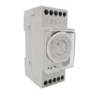 PERRY ELECTRIC - Interruttore orario settimanale a cavalieri con riserva di carica - 2 DIN