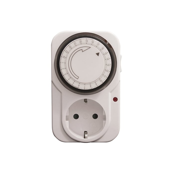 PERRY ELECTRIC - Interruttore orario giornaliero presa/spina Schuko 16 A
