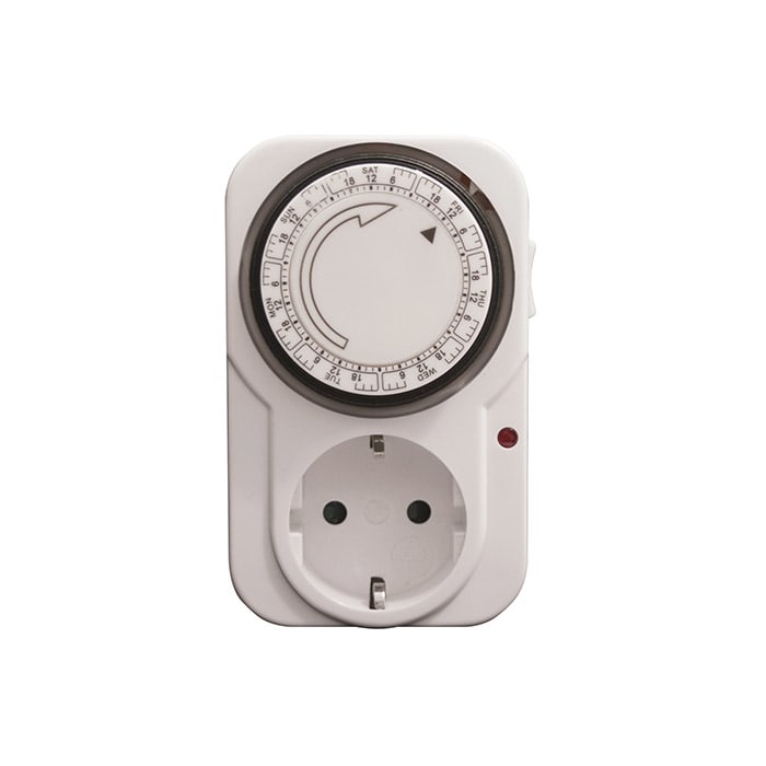 PERRY ELECTRIC - Interruttore orario settimanale presa/spina Schuko 16 A