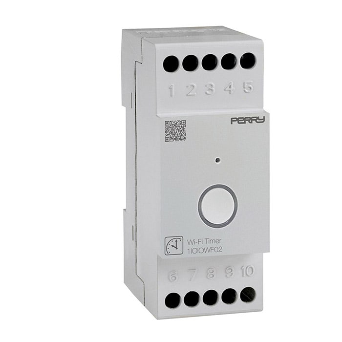 PERRY ELECTRIC - Interruttore orario Wi-Fi, 2 DIN