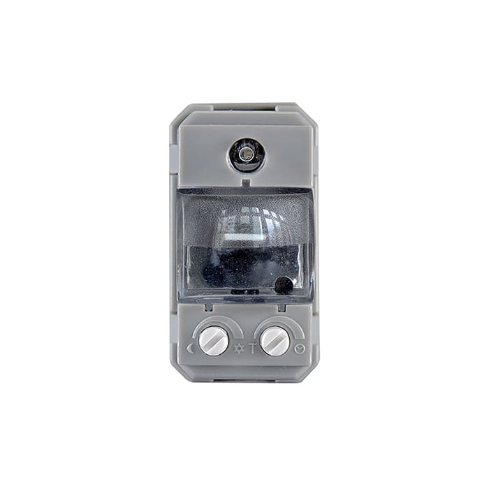 PERRY ELECTRIC - Lampada di emergenza, notturna, segnapasso 1 modulo da incasso per serie civili con frontalini di finituraper serie civili scure