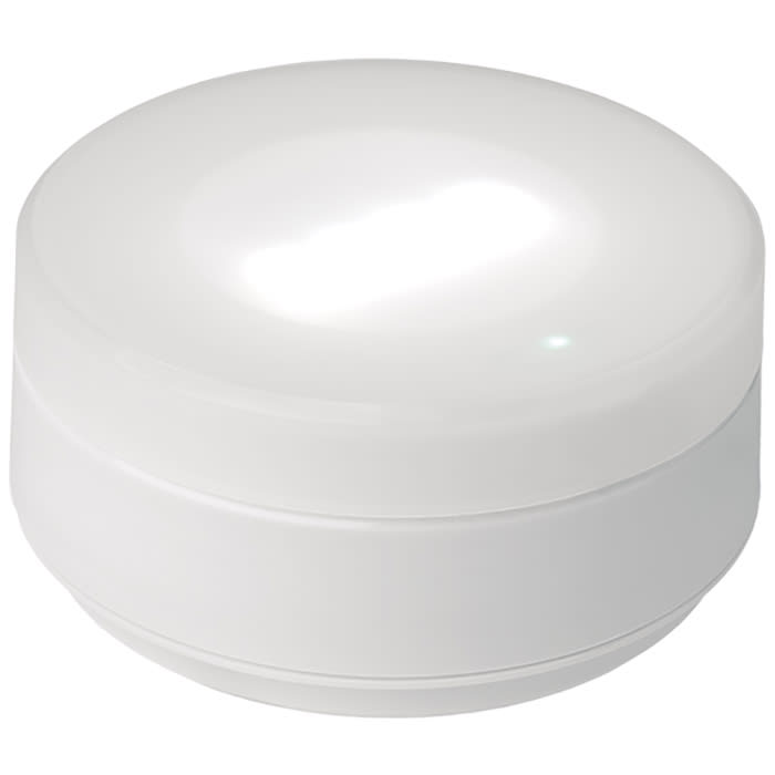 PERRY ELECTRIC - LAMPADA EMERGENZA SERIE TONDA DIFFUSORE OPALINO 90 LUMEN 1 ORA Sempre Accesa