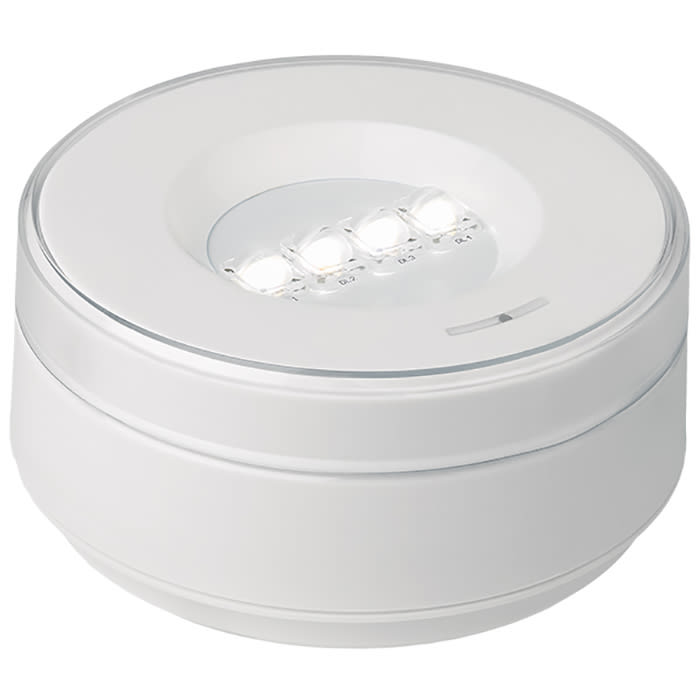 PERRY ELECTRIC - LAMPADA EMERGENZA SERIE TONDA DIFFUSORE TRASPARENTE OTTICA ASIMMETRICA 200 LUMEN 1 ORA Solo Emergenza