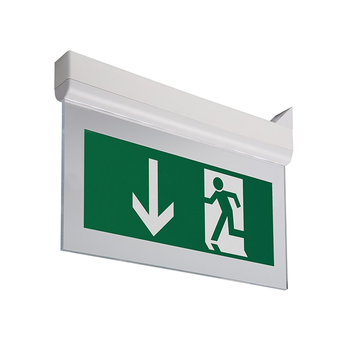 PERRY ELECTRIC - Lampada di segnalazione serie "USCITA SICURA", per barra elettrificata, durata 1 ora