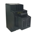 PERRY ELECTRIC - Alimentatore da incasso KEYSTONE compatto, 1 presa USB A+C 3A, 20W PD,colore nero 1MCUSB002A