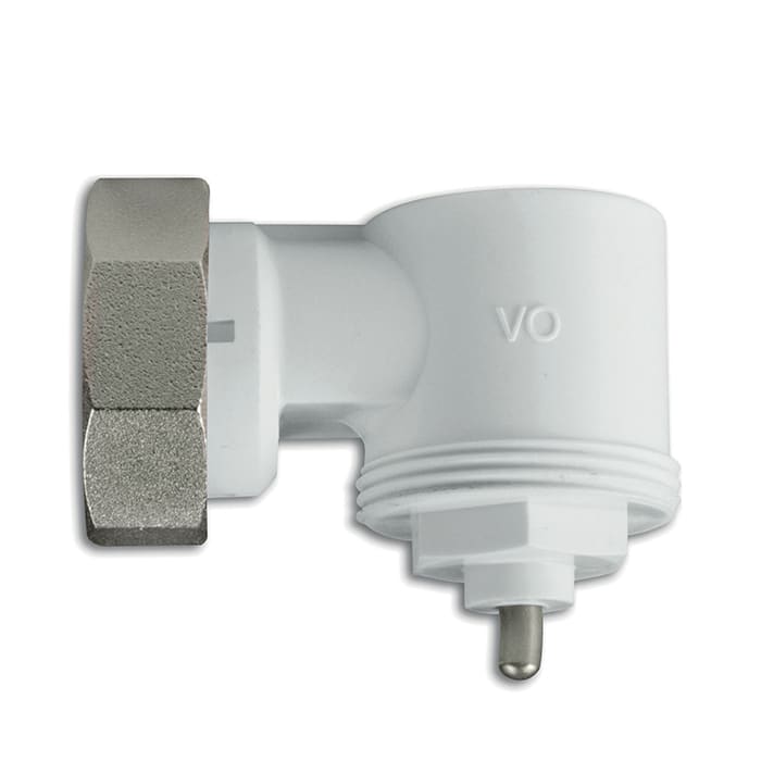 PERRY ELECTRIC - Adattatore a squadra per valvole elettroniche sui termosifoni