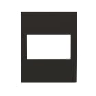 PERRY ELECTRIC - Frontalino per BTICINO NOW per prodotti senza pulsanti con alimentazione 3V, colore antracite 1PAF004NA