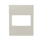 PERRY ELECTRIC - Frontalino per BTICINO NOW per prodotti senza pulsanti con alimentazione 3V, colore sabbia 1PAF004NS