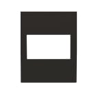 PERRY ELECTRIC - Frontalino per BTICINO NOW per prodotti senza pulsanti con alimentazione 230V, colore antracite