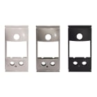 PERRY ELECTRIC - Kit di 3 frontalini di finitura: Bianco lucido VIMAR PLANA Silver lucido per VIMAR PLANA SILVER Nero opaco per VIMAR ARKÈ NERO
