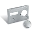 PERRY ELECTRIC - Frontalino e manopola di finitura Silver Lucido per termostati TE312/MC